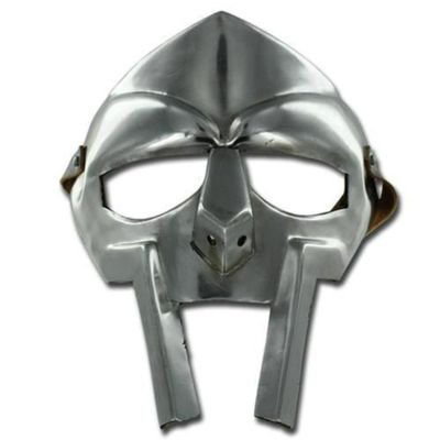 Medieval Warrior Steel Mask MF Doom Gladiator Mask Madvillain 18g Mild Steel Face Armor mask Replica Roleplay costumes