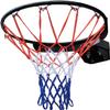 Katzowen Basketball Hoop Stand Professional Basketball Rim & Basketball Net with Dual Springs, Wall Mount Basketball Goal for School Gym (Color : Black) view 1
