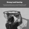 Katzowen Basketball Hoop Stand Professional Basketball Rim & Basketball Net with Dual Springs, Wall Mount Basketball Goal for School Gym (Color : Black) view 4