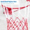 Katzowen Hanging Basketball Rim Wall Mounted Goal Hoop Rim with All Weather and Net Screw Standard Indoor Outdoor Hanging Rims for Kids, Junior, Adults view 4