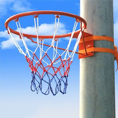 Movable Basketball Hoop, Portable Wall Mounted Basketball Rim & Net, Hanging Basketball Goal for Kids Teenagers Adults, for Outside Tree Backyard Fence Basketball Court ( Color : Orange , Size : 35cm