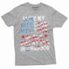 4th of July Funny Shirt Cold Beer Black Coffee Tea in The Harbor Funny Fourth of July Shirt (Large Black) view 4