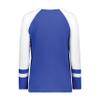 Augusta Sportswear Girls Fanatic 2.0 Long Sleeve Tee Royal/White S view 3