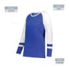 Augusta Sportswear Girls Fanatic 2.0 Long Sleeve Tee Royal/White S view 4