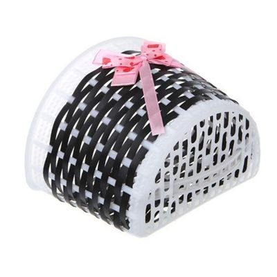 Anneome Bike Basket Front for Boys and Girls Bowknot Pattern Strong Plastic Knitted Size for Little Girls