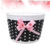 Anneome Bike Basket Front for Boys and Girls Bowknot Pattern Strong Plastic Knitted Size for Little Girls view 3