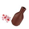 Anneome Billiard Shaker Bottle Set with Balls Snooker Pool Dice Accessory for Home Entertainment and Parties Plastic Design Brown view 1
