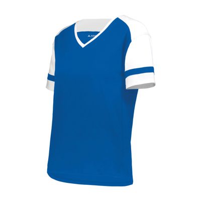 Augusta Sportswear Girls Fanatic 2.0 Tee Royal/White S