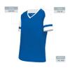 Augusta Sportswear Girls Fanatic 2.0 Tee Royal/White S view 4