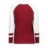 Augusta Sportswear Girls Fanatic 2.0 Long Sleeve Tee Scarlet/White S view 3