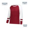 Augusta Sportswear Girls Fanatic 2.0 Long Sleeve Tee Scarlet/White S view 4