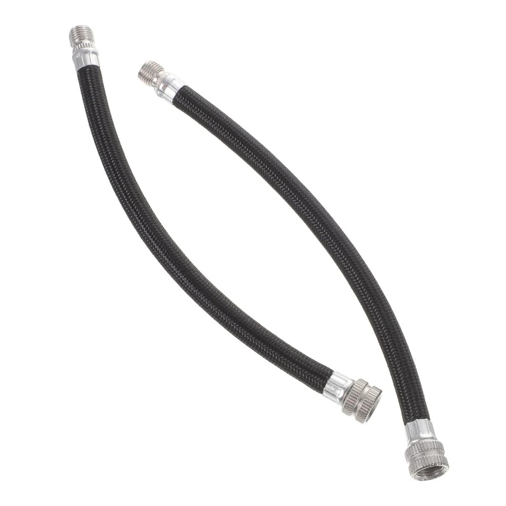 CORHAD Extension Hose for Bicycle Pump 2 Pieces Tube Lightweight Easy Installation for Bike Inflation