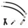 CORHAD Extension Hose for Bicycle Pump 2 Pieces Tube Lightweight Easy Installation for Bike Inflation view 2