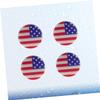 Anneome 4Pcs Tennis Racket Dampeners Silicone Vibration Absorbers with Us Flag Pattern for Enhanced Control and Comfort All Players view 2