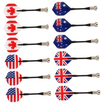 12Pcs Safety Fun Target Game with Assorted Flags Us UK Canada Australia Reusable