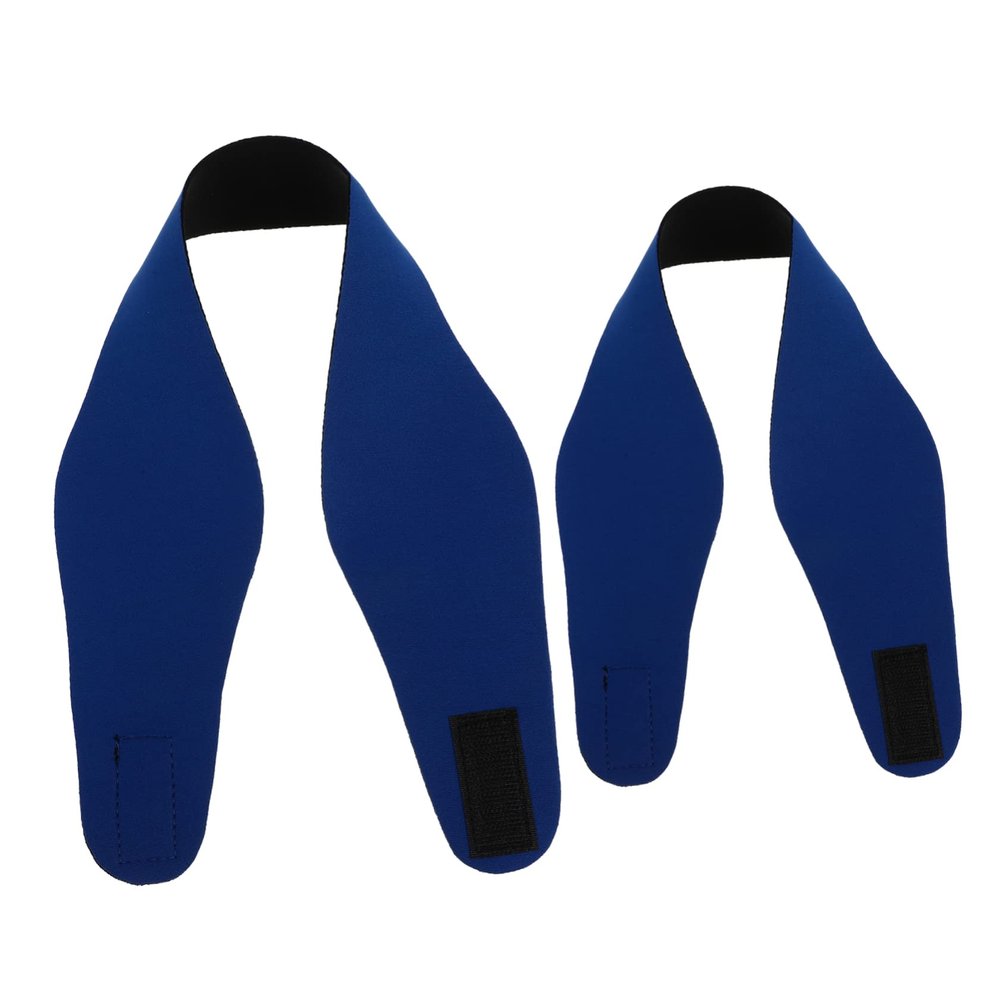 Anneome 2Pcs Neoprene Swimming Headband Ear Protection Bands for Boy Girl and Adults Adjustable Ear Guards for Diving Sports Blue