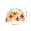 WHAMVOX Floral Bathing Hat for Women 3D Swim Cap Women's Swimming Hat Elastic Fit view 3