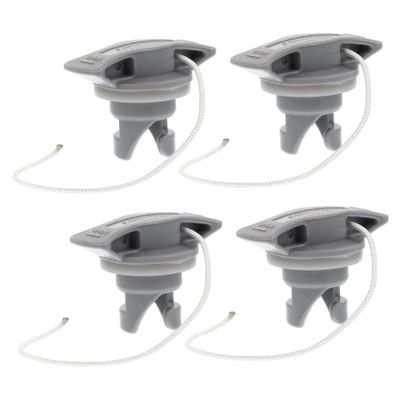 Anneome 4pc Air Valve Cover Set for Dinghy Boat Kayak Canoe Inflatable Boat Sup Plug Scupper Plugs