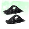 BIUDECO 2Pcs PVC Paddle Bracket Fixed Frame Awning Sun Shade Mount Bases for Kayaking Accessories Compatible with Speedboats and Inflatable Rubber Boats Black view 3