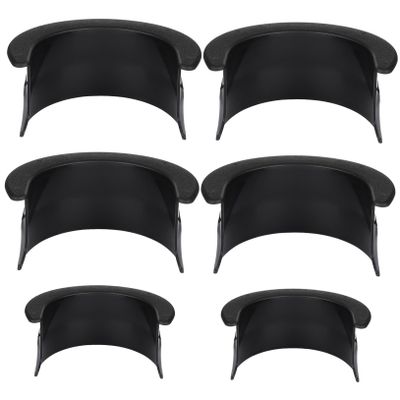 BIUDECO 6 Pcs Heavy Duty Plastic Billiards Table Pocket Liners for Pool Table Corner Design for Home Bar Use Fits Standard Pool Tables