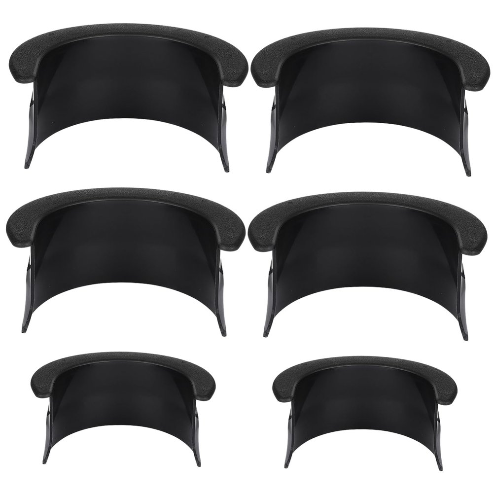 BIUDECO 6 Pcs Heavy Duty Plastic Billiards Table Pocket Liners for Pool Table Corner Design for Home Bar Use Fits Standard Pool Tables