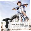 Kisangel Mountain Bike Brake Lever Arm Aluminum Alloy Bike and Shiny for Boys and Girls Safety Ride view 2