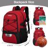 LARIPOP Basketball Bag,Basketball Backpack with Shoe Compartment and Ball Holder,Sport Bags for Soccer,Volleyball,Swim,Gym,Travel,School view 2