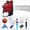 LARIPOP Basketball Bag,Basketball Backpack with Shoe Compartment and Ball Holder,Sport Bags for Soccer,Volleyball,Swim,Gym,Travel,School view 3