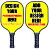 Custom Pickle Ball Paddle Set of 2 Pickleball with Your Photo Text Logo Yellow Lightweight Pickle Ball Paddle for Outdoor Indoor view 1