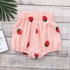 Baby Girl Jean Shorts Summer Baby Boys Girls Fruits Strawberry Print PP Pants Shorts Bottoms Little Girl (White, 110) view 2
