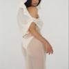 Sexy See Through Sheer Mesh Maxi Dress Sleeveless Lace Patchwork Long Dress Perspective Backless Bodycon Beach Wear view 2