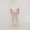 Sexy See Through Sheer Mesh Maxi Dress Sleeveless Lace Patchwork Long Dress Perspective Backless Bodycon Beach Wear view 4
