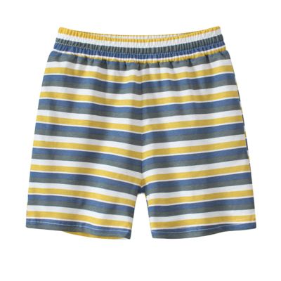 Hip Helpers Shorts for Kids Summer Toddler Boys Shorts Color Stripe Prints Shorts Casual Outwear (Grey, 4-5 Years)