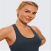 CRZ YOGA Butterluxe Racerback Tank Tops for Women - Yoga Workout Casual Gym Athletic Camisole Tight Sleeveless Shirts True Navy X-Small view 3