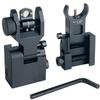 Socpuro Flip Up Front and Rear Sights, Fiber Optic Iron Sight Backup Sight with Green & Red Fiber Optics Dots