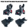 Socpuro Flip Up Front and Rear Sights, Fiber Optic Iron Sight Backup Sight with Green & Red Fiber Optics Dots view 4