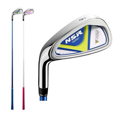Left Hand #7#9 Golf Irons Kids Beginner Practice Rod Golf Clubs Boys Girls Golf Club Iron (#9,Blue for Age 9-12)