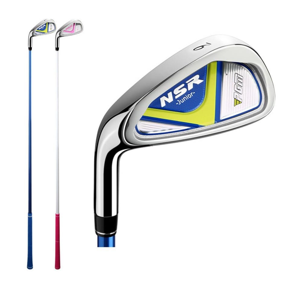 Left Hand #7#9 Golf Irons Kids Beginner Practice Rod Golf Clubs Boys Girls Golf Club Iron (#9,Blue for Age 9-12)