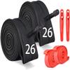 2 Pack 26x1.9/2.125 Bike Inner Tube with Tire Levers and Rim Strips 26 Inch, 26 Bike Tire Tubes Compatible with 26x1.9 26x1.95 26x2.0 26x2.125 Bicycle Tire Tyre Tubes Schrader Valve view 1