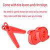 2 Pack 26x1.9/2.125 Bike Inner Tube with Tire Levers and Rim Strips 26 Inch, 26 Bike Tire Tubes Compatible with 26x1.9 26x1.95 26x2.0 26x2.125 Bicycle Tire Tyre Tubes Schrader Valve view 3