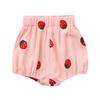 Baby Girl Jean Shorts Summer Baby Boys Girls Fruits Strawberry Print PP Pants Shorts Bottoms Little Girl (White, 90)