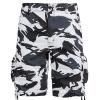 Men's Linen Shorts Big And Tall Lightweight Shorts Normaler Schnitt Loose Fit Solid Shorts Big & Tall Arbeitshose Above Knee Yoga Shorts Personalized Konische Hosen Construction Work Pants for Men view 2
