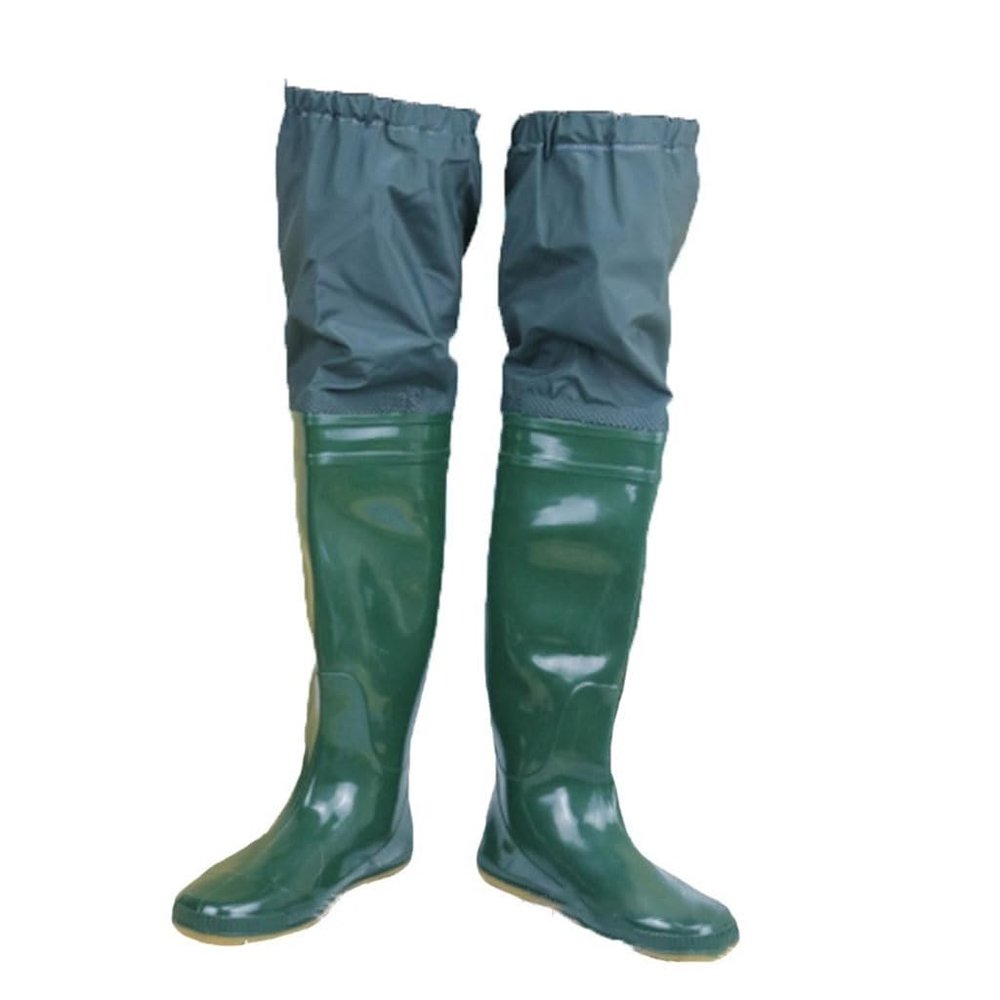 Hip Waders Elastomeric Hip Waders, Underwater Operation/transplanting/breeding/Outdoor Fishing Wading Boots (Color : Green, Size : 6.5)
