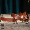 VATAN Men's Genuine Leather Casual Every Day Jeans Belts, Handmade Men Leather Belt with Gift Box view 4