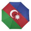 Calculay Flag of Azerbaijan Portable Automatic Switch Folding Umbrella Manual Sunshade Anti-UV Travel Umbrella Rainproof And Windproof Suitable for Men And Women Automatic view 1