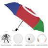 Calculay Flag of Azerbaijan Portable Automatic Switch Folding Umbrella Manual Sunshade Anti-UV Travel Umbrella Rainproof And Windproof Suitable for Men And Women Automatic view 3