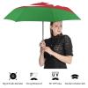 Calculay Flag of Azerbaijan Portable Automatic Switch Folding Umbrella Manual Sunshade Anti-UV Travel Umbrella Rainproof And Windproof Suitable for Men And Women Automatic view 4