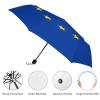 Calculay European Union Flag Portable Automatic Switch Folding Umbrella Manual Sunshade Anti-UV Travel Umbrella Rainproof And Windproof Suitable for Men And Women Manual view 3