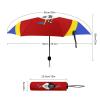 Calculay Flag of Eswatini Portable Automatic Switch Folding Umbrella Manual Sunshade Anti-UV Travel Umbrella Rainproof And Windproof Suitable for Men And Women Automatic view 2