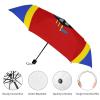 Calculay Flag of Eswatini Portable Automatic Switch Folding Umbrella Manual Sunshade Anti-UV Travel Umbrella Rainproof And Windproof Suitable for Men And Women Automatic view 3